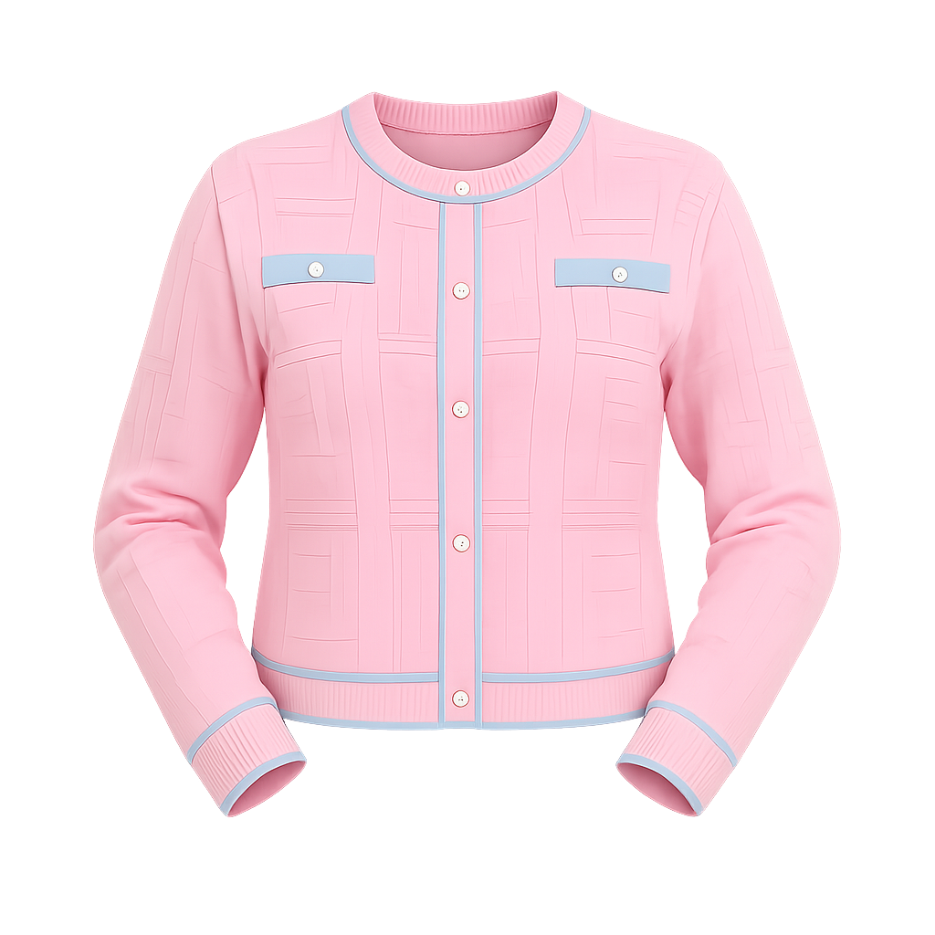 Pink and Blue Cardigan