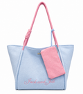 Terry/Polyester Shoulder Tote