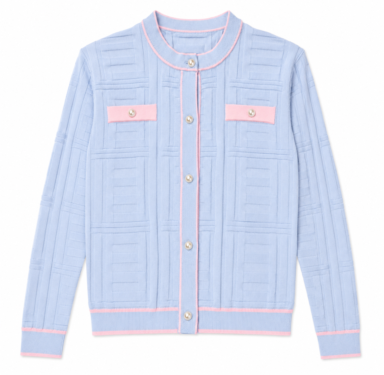Blue and Pink Cardigan