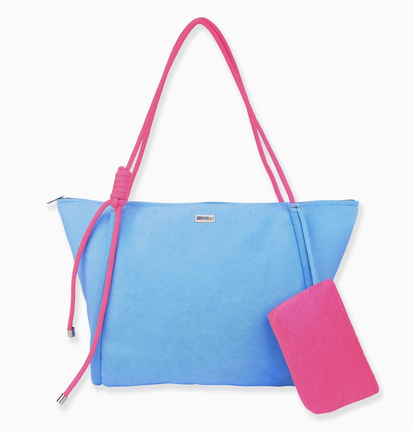 Terry/Polyester Shoulder Tote