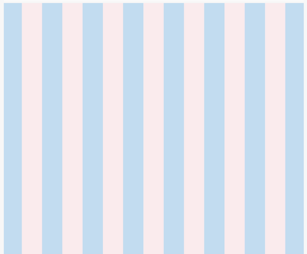 Pastel Blue/Blush Stripe Wrapping Paper - Single Sheets
