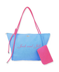Terry/Polyester Shoulder Tote